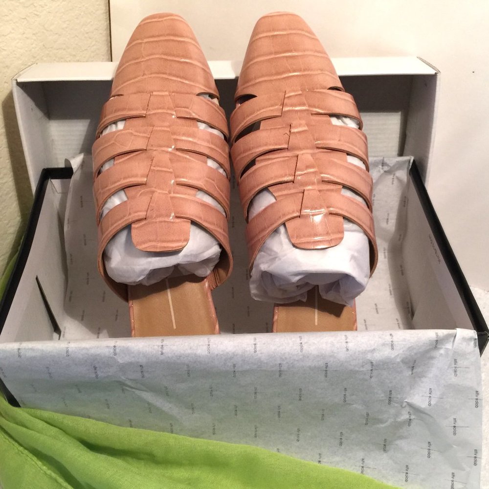 Dolce Vita Woven leather slides